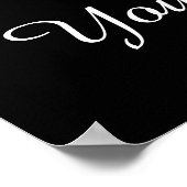 Poster Pink Tutu Baby Ballerina Baby shower perles (Coin)