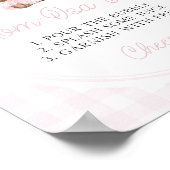 Poster Pink Tutu Teddy Bear Baby Shower Mimosa Bar (Coin)