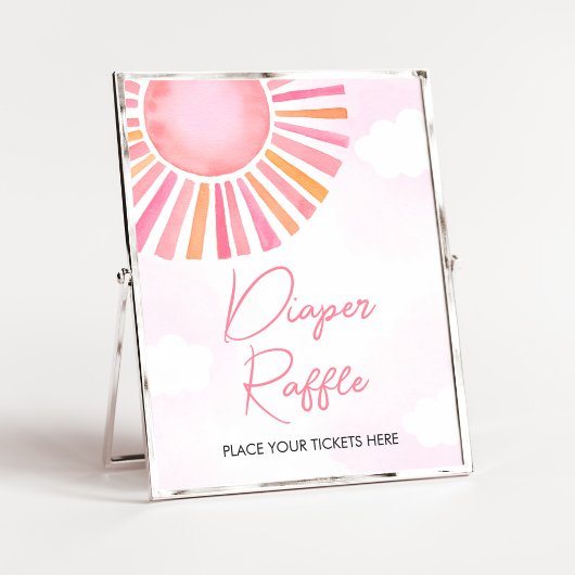 Poster Pink Un Petit Rayon De Chaleur De Soleil Raffle