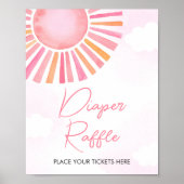 Poster Pink Un Petit Rayon De Chaleur De Soleil Raffle (Devant)