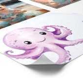 Poster Pink Under the Sea Anniversaire Photo Jalon Signal (Coin)