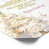 Poster Pink Winter Tea Party Baby Shower Baby Sock Hunt (Coin)