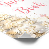 Poster Pink Winter Tea Party Baby Shower Guest Book (Coin)