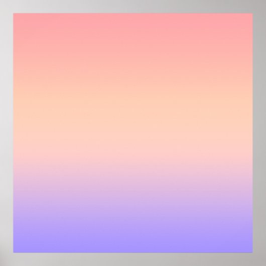 Poster Pink yellow and purple gradient (Devant)