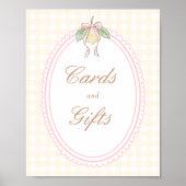 Poster Pink & Yellow Lemon Bow Cards & Gifts (Devant)