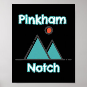 Poster Pinkham Notch New Hampshire Rustique Montagnes Bla