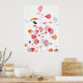 POSTER PINKLEAFUMBRELLA (Cuisine)