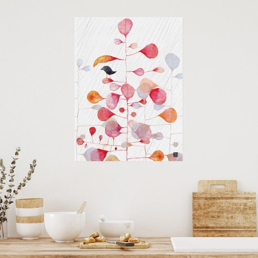 POSTER PINKLEAFUMBRELLA (Cuisine)