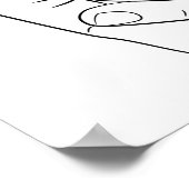 Poster Pinky Promise Minimal Line Art Cute Simple tendanc (Coin)