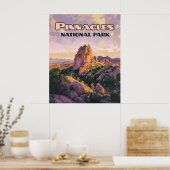 Poster Pinnacles National Park Buttes Californie (Cuisine)
