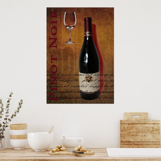 Poster Pinot Noir (Cuisine)