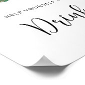 Poster Pins à feuillage persistant Boissons (Coin)