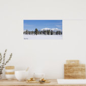 Poster Pins couverts de neige et pics San Francisco Arizo (Cuisine)