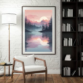 Poster Pins croustillants reflétés