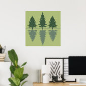 Poster pins dans la forêt (Bureau à domicile)