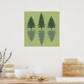 Poster pins dans la forêt (Cuisine)