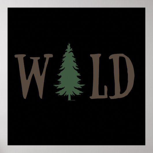 Poster Pins dans la forêt (Devant)