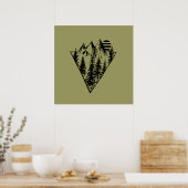 Poster Pins dans la forêt (Cuisine)