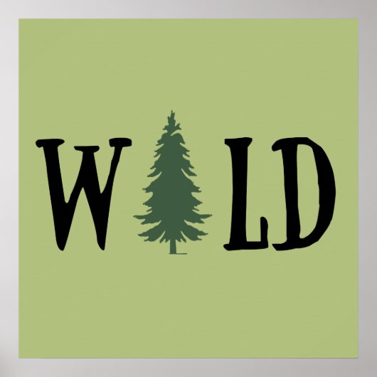 Poster Pins dans la forêt  (Devant)