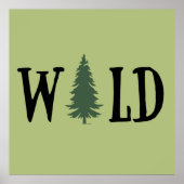 Poster Pins dans la forêt (Devant)