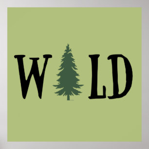 Poster Pins dans la forêt