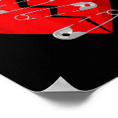 Poster Pins de sécurité anti-Saint-Valentin (Coin)