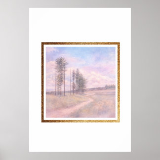 Poster Pins Murmurants – Paysage pastel