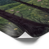 Poster Pins silencieux, Danse Cosmique - Un paysage fores (Coin)