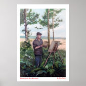 Poster Pintando al aire libre (Autorretrato) (Devant)