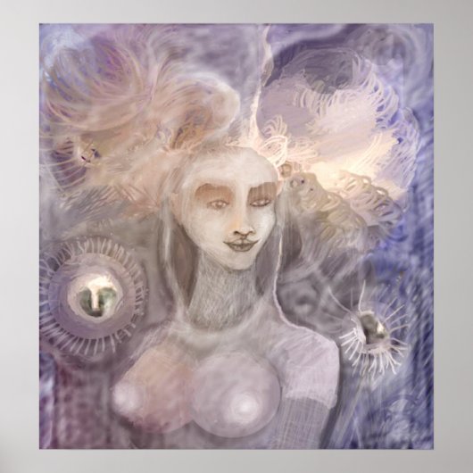 Poster Pintura digital realizada en Photoshop con tableta (Devant)