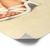 Poster Pinup blond girl sur la plage (Coin)