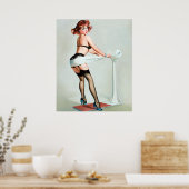 Poster Pinup d'entraînement (Cuisine)