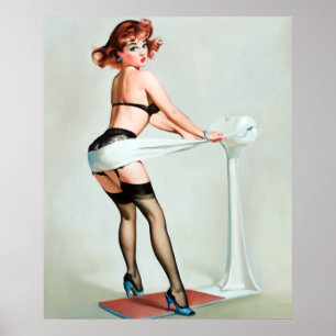 Poster Pinup d'entraînement