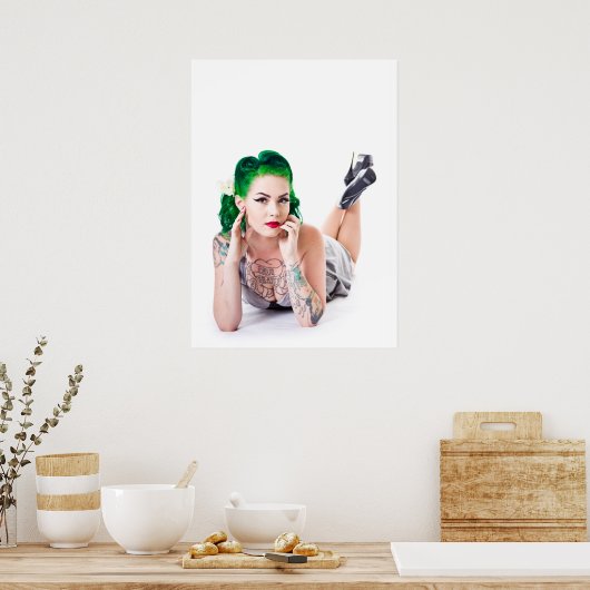 Poster Pinup Lea Graves (Cuisine)