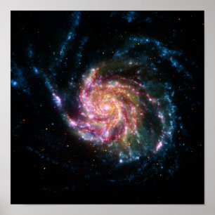 Poster Pinwheel Galaxy Espace Spiral