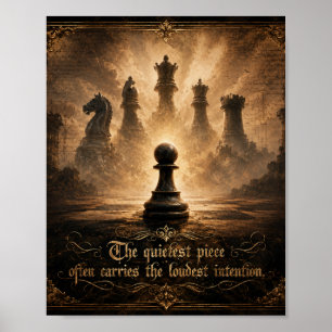 Poster pion d'échecs