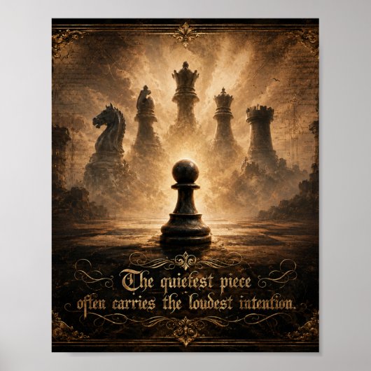 Poster pion d'échecs (Devant)