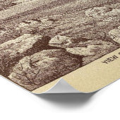 Poster Pioneer Land Co, contrat, Porterville (Coin)