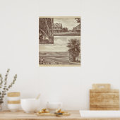 Poster Pioneer Land Co, contrat, Porterville (Cuisine)