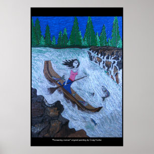 Poster "Pioneering woman"