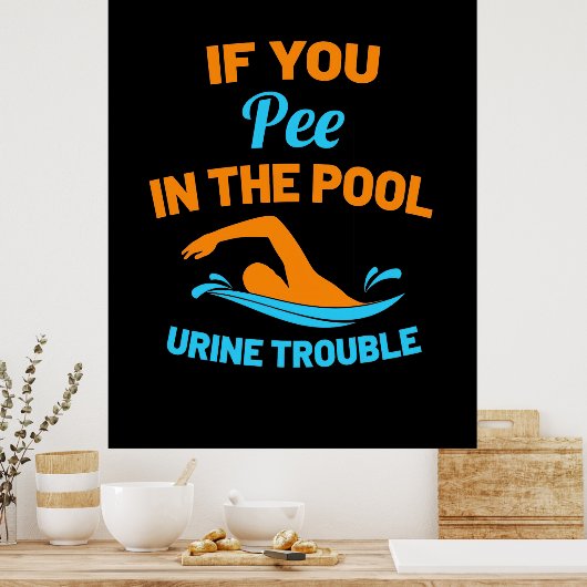Poster Pipe De Bain Dans La Piscine (Cuisine)