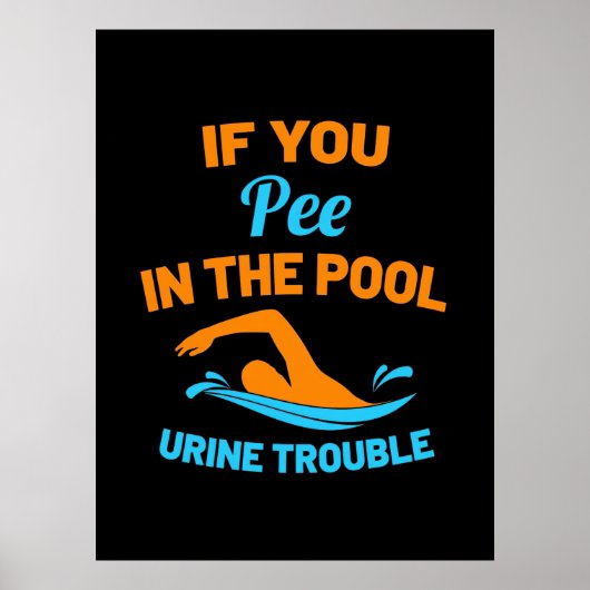 Poster Pipe De Bain Dans La Piscine (Devant)