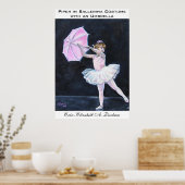 Poster Piper en costume de ballerine avec parapluie (Cuisine)
