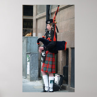Poster Piper on the Royal Mile
