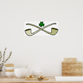 Poster Pipes and shamrock (Cuisine)
