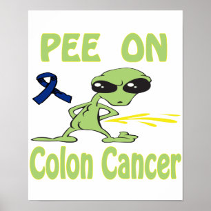 Poster Pipi sur l'affiche de cancer du colon