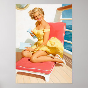 Poster Pique-nique de croisière maritime