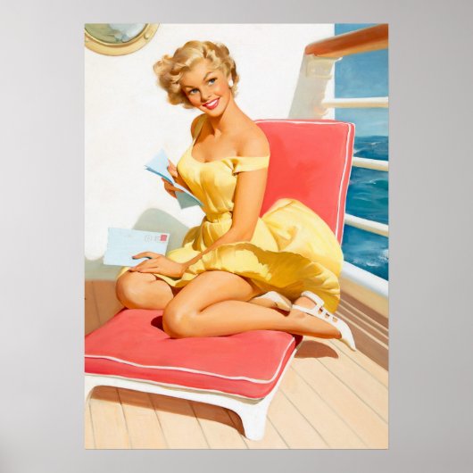 Poster Pique-nique de croisière maritime (Devant)