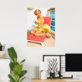 Poster Pique-nique de croisière maritime (Bureau à domicile)