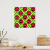 Poster Pique-nique d'été sur Green Chevron (Cuisine)